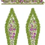 ED-BDS003 is a large-scale, multi-color embroidery design with a detailed production worksheet. The ED-BDS003 design, titled "4", contains a total of 278,498 stitches and uses 4 colors in its colorway.